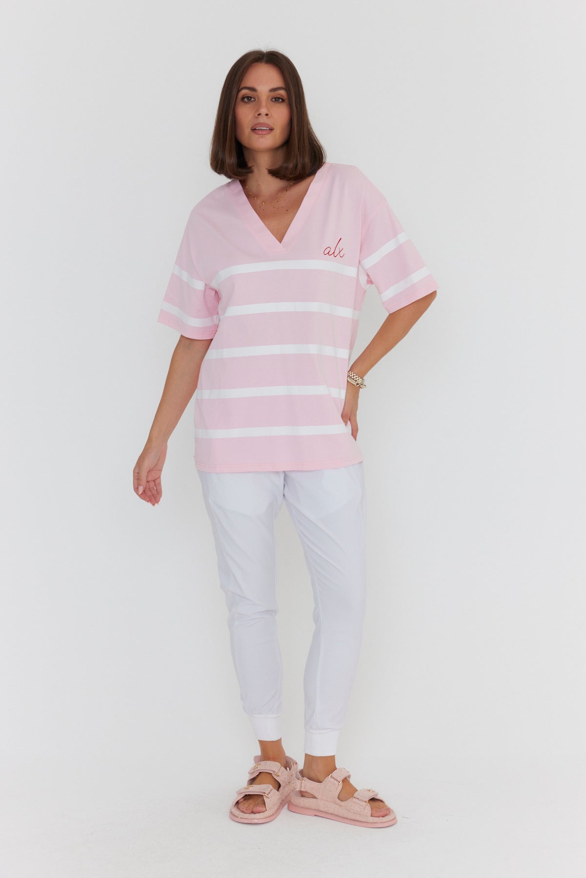 JASPER V T-Shirt Pink