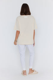 NIX V-Neck T-Shirt Cream