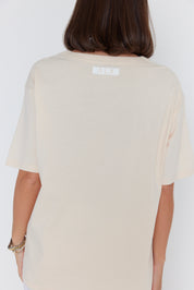 NIX V-Neck T-Shirt Cream