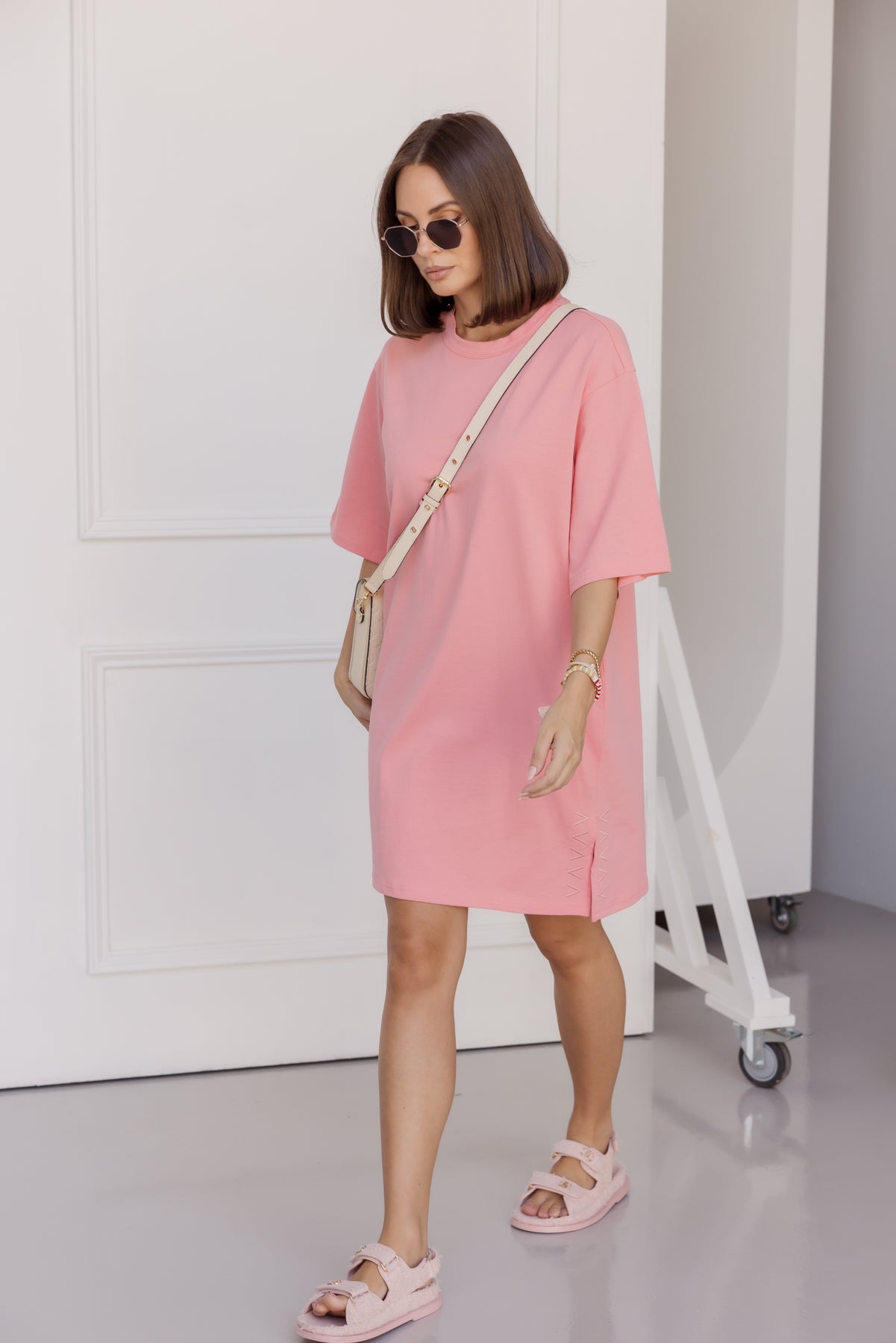 CALEB Dress Pink Coral