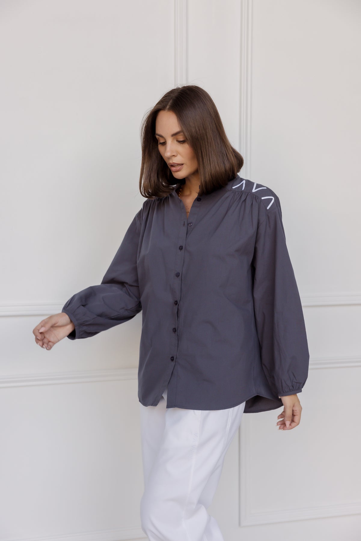 KNIGHT Blouse Charcoal