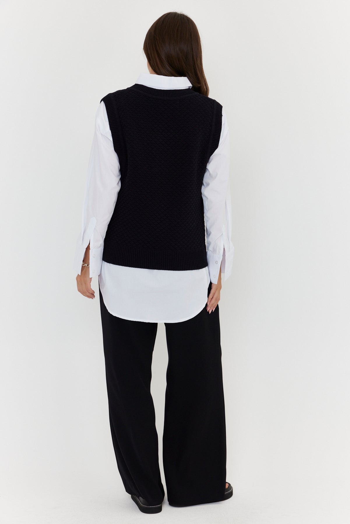 LULA Knit Vest Black