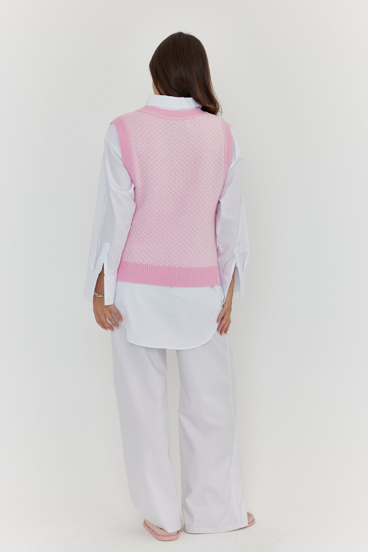 LULA Knit Vest Pink