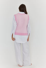 LULA Knit Vest Pink