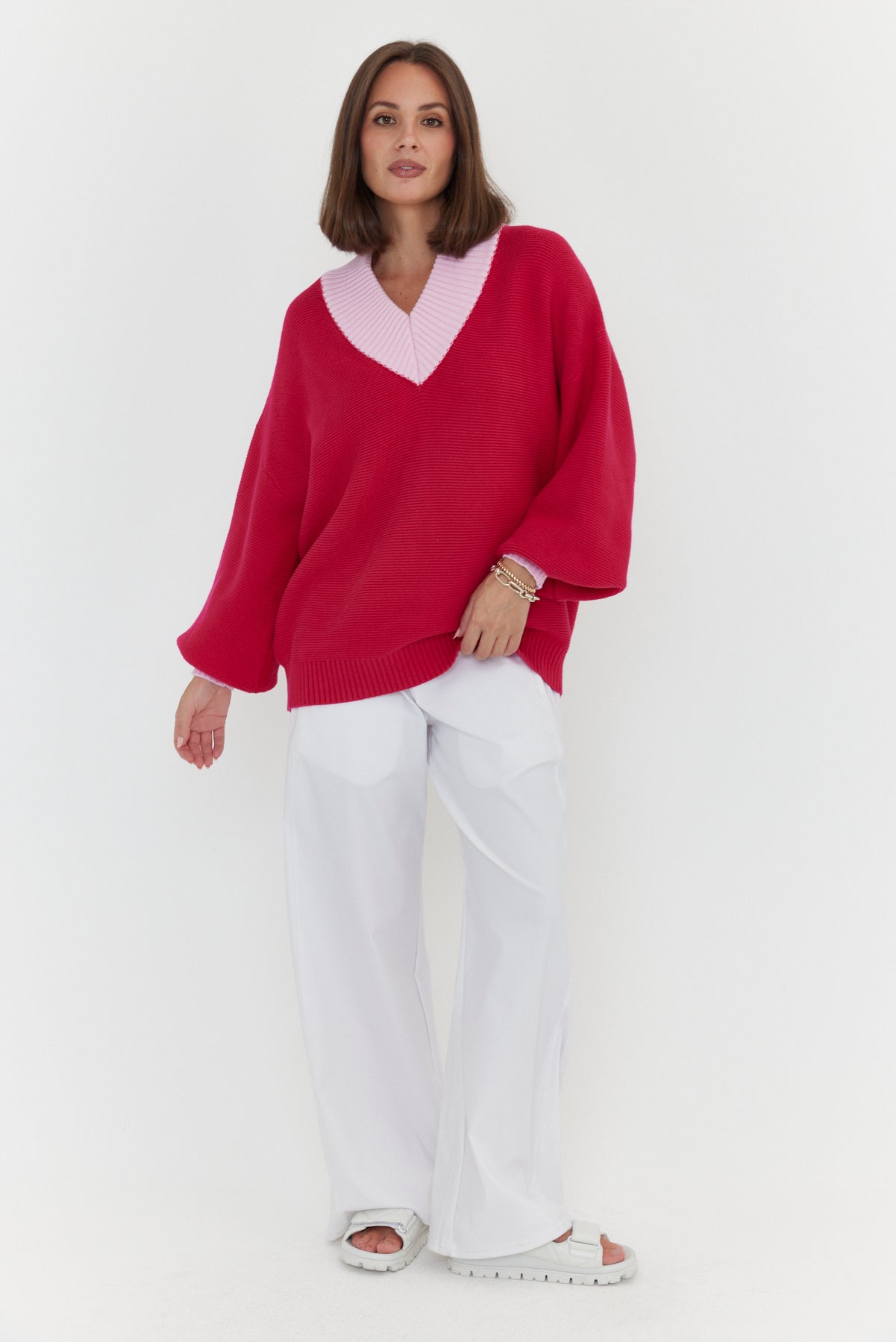 VISSY Knit Jumper Pink/Pink