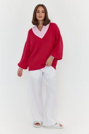 VISSY Knit Jumper Pink/Pink