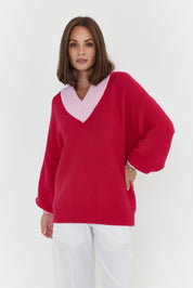 VISSY Knit Jumper Pink/Pink