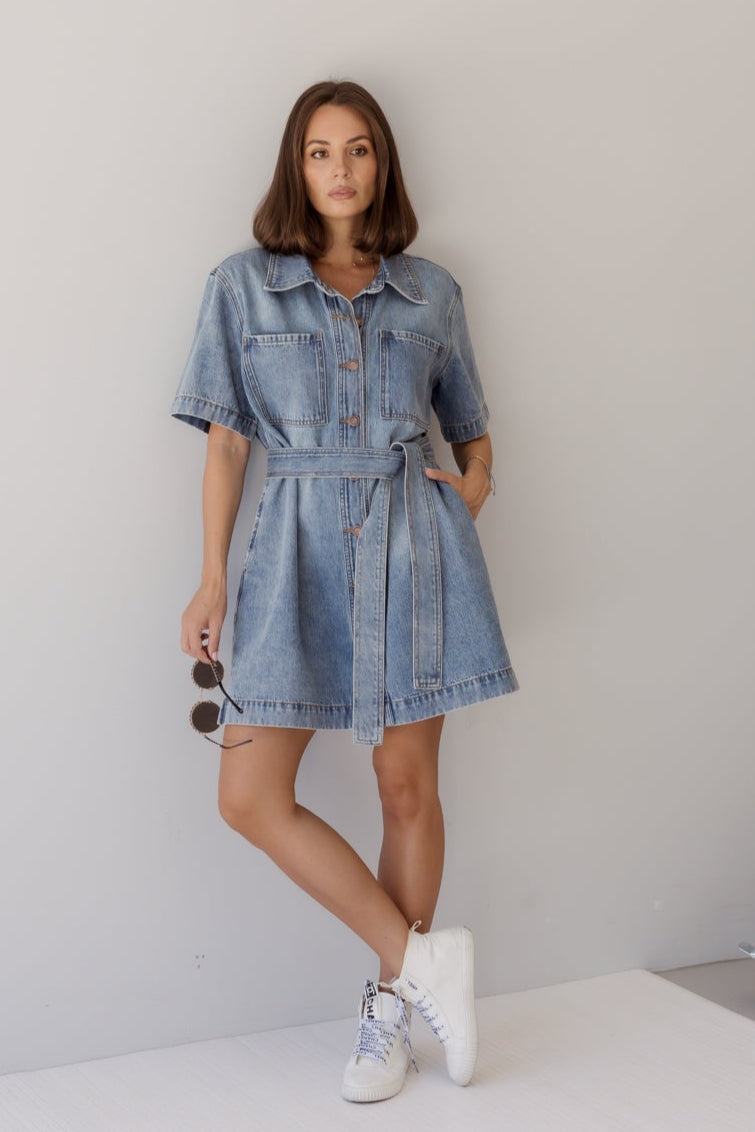 MILANO Dress Blue Denim