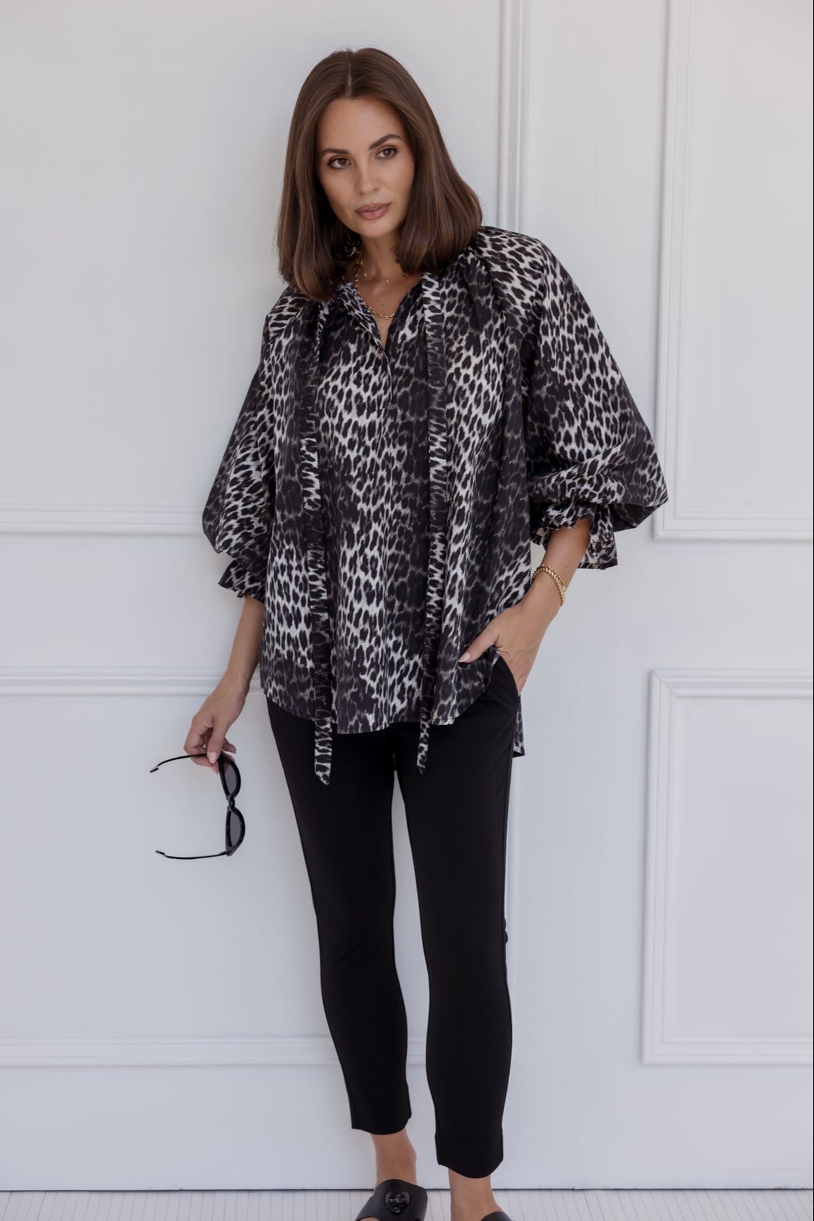 DANILL Blouse Leopard Print