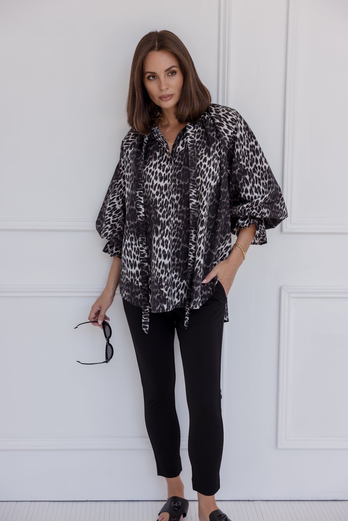 DANILL Blouse Leopard Print