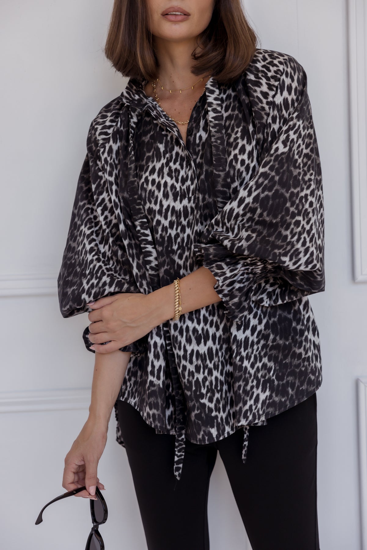 DANILL Blouse Leopard Print