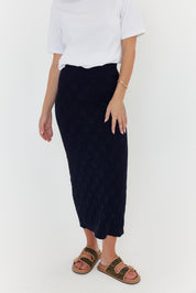 COMO Knit Skirt Navy