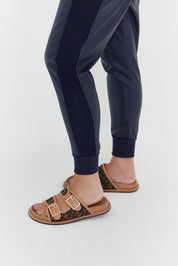 JOEY Pants Vegan Leather Navy