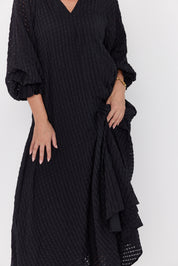 MADERO Dress Chequer Black