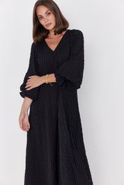 MADERO Dress Chequer Black