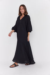 MADERO Dress Chequer Black