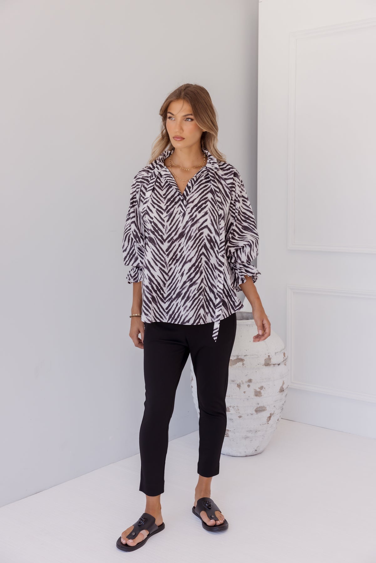 DANILL Blouse Abstract Animal