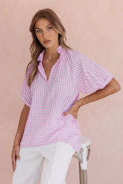 PRESTO Blouse Chequer Pink