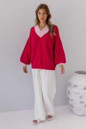 VISSY Knit Jumper Pink/Pink