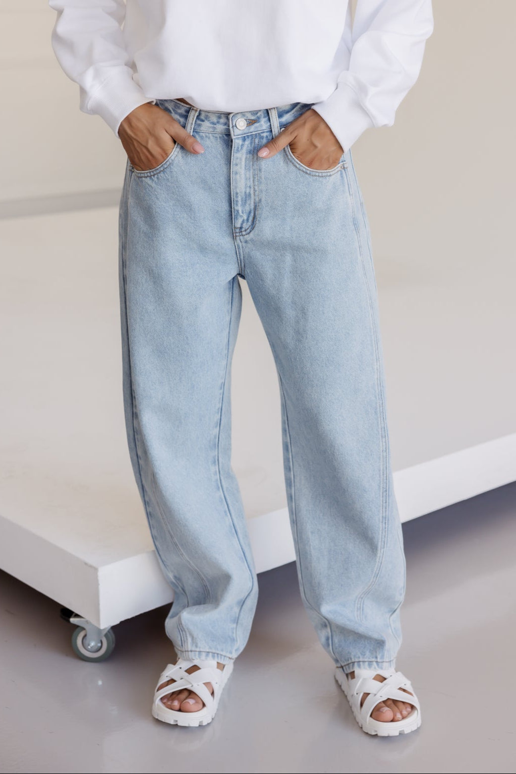 SALTY Jeans Light Blue Denim