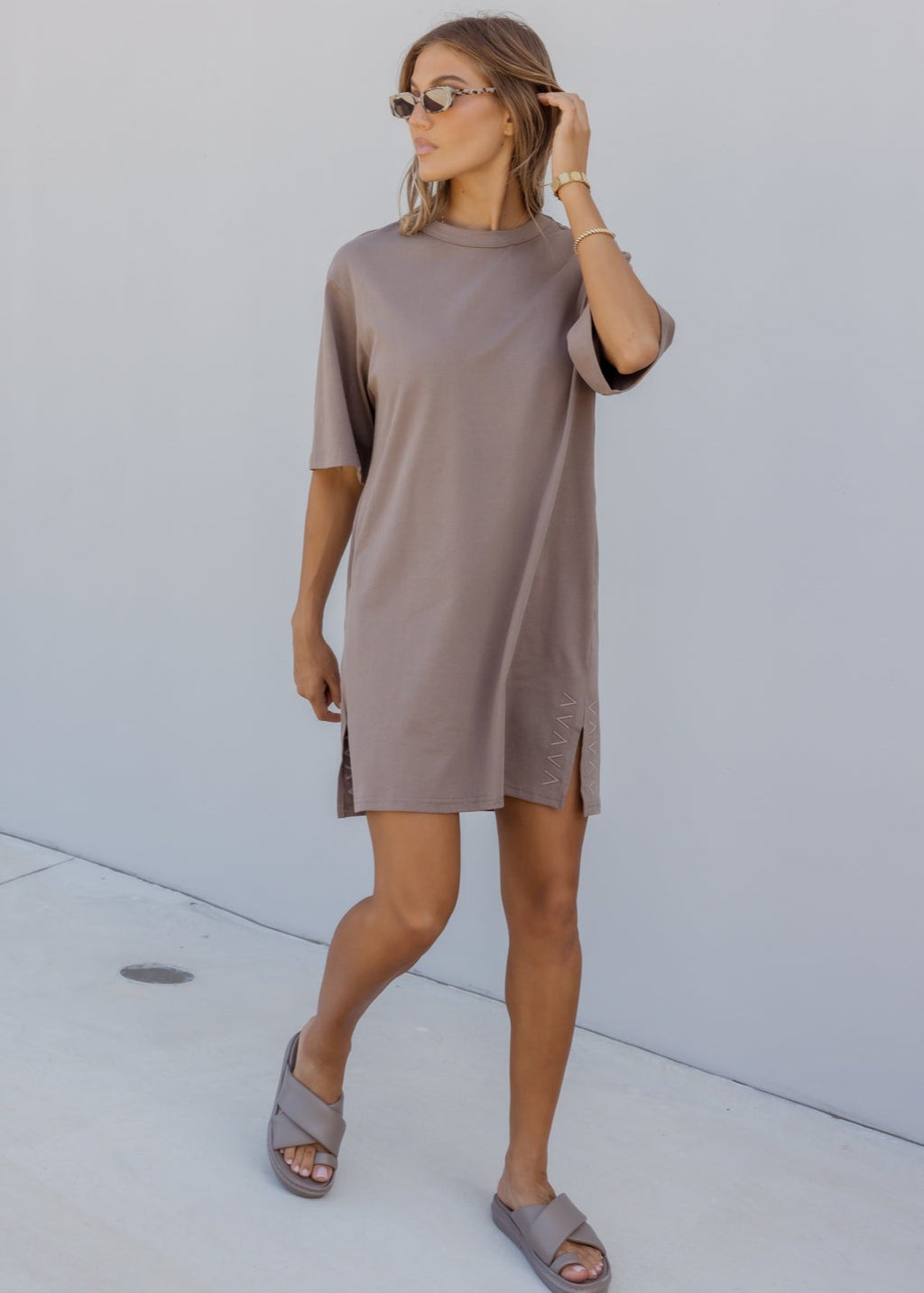 CALEB Dress Mocha Mousse