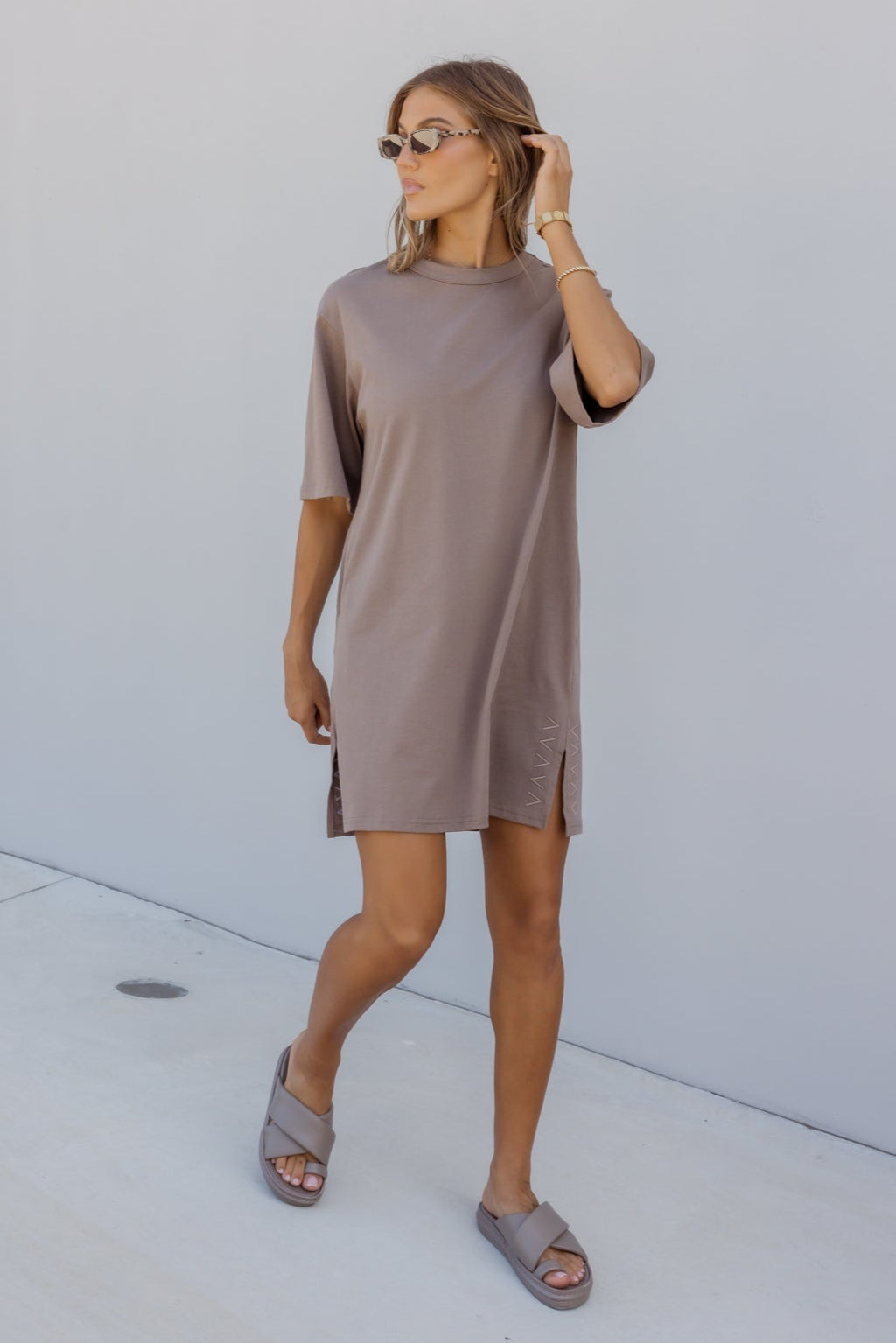 CALEB Dress Mocha Mousse