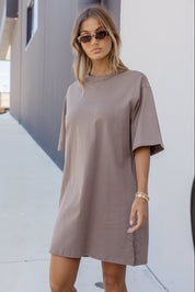 CALEB Dress Mocha Mousse