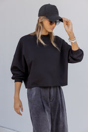 EDEN Long Sleeve Top Black