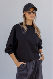 EDEN Long Sleeve Top Black