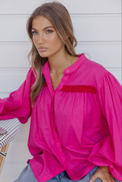 VICTOR Blouse Hot Pink