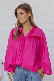 VICTOR Blouse Hot Pink