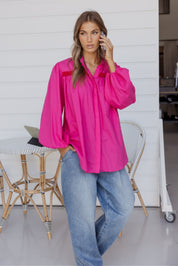 VICTOR Blouse Hot Pink