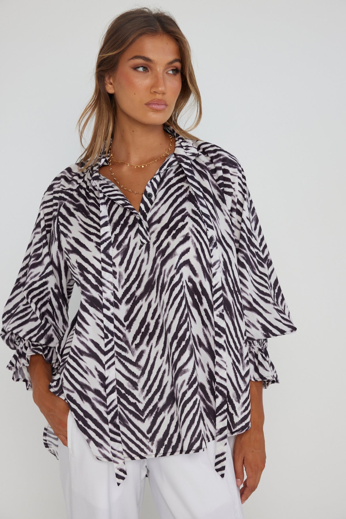 DANILL Blouse Abstract Animal