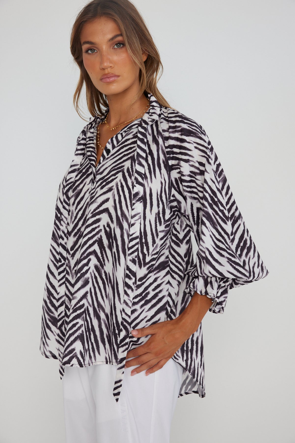 DANILL Blouse Abstract Animal