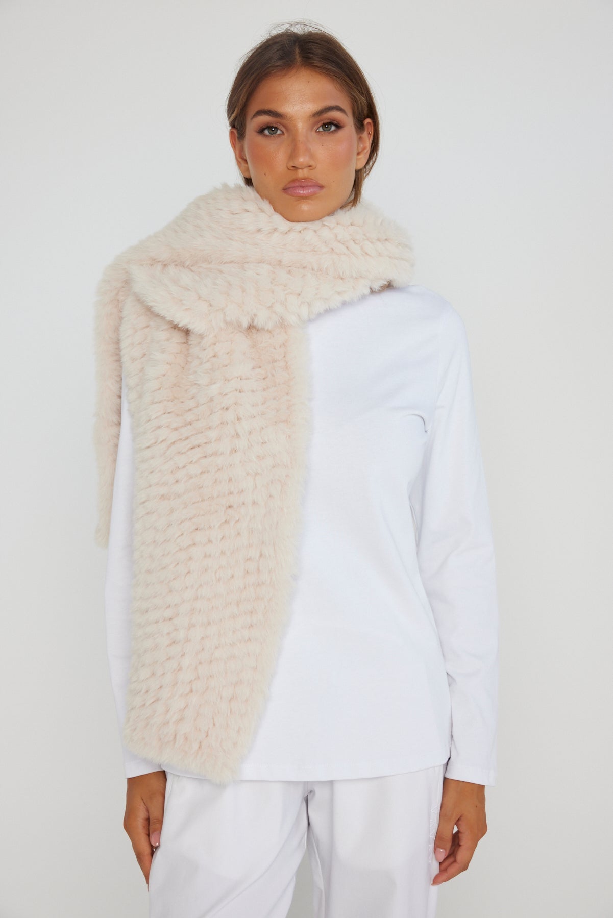 KALUA Faux Scarf Cream