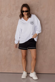 JOSSY Long Sleeve Top White