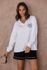 JOSSY Long Sleeve Top White