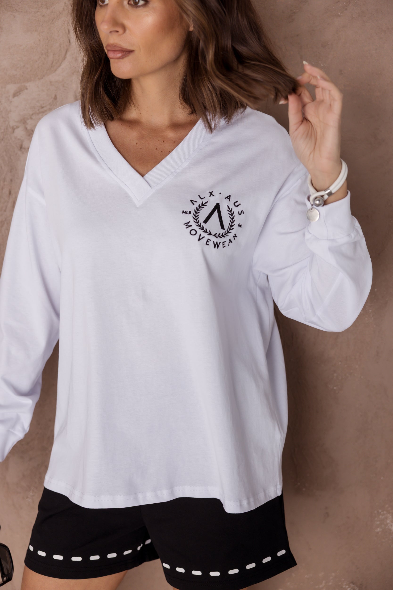 JOSSY Long Sleeve Top White