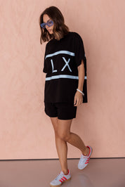 VEGAS T-Shirt Black/Light Blue