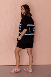 VEGAS T-Shirt Black/Light Blue