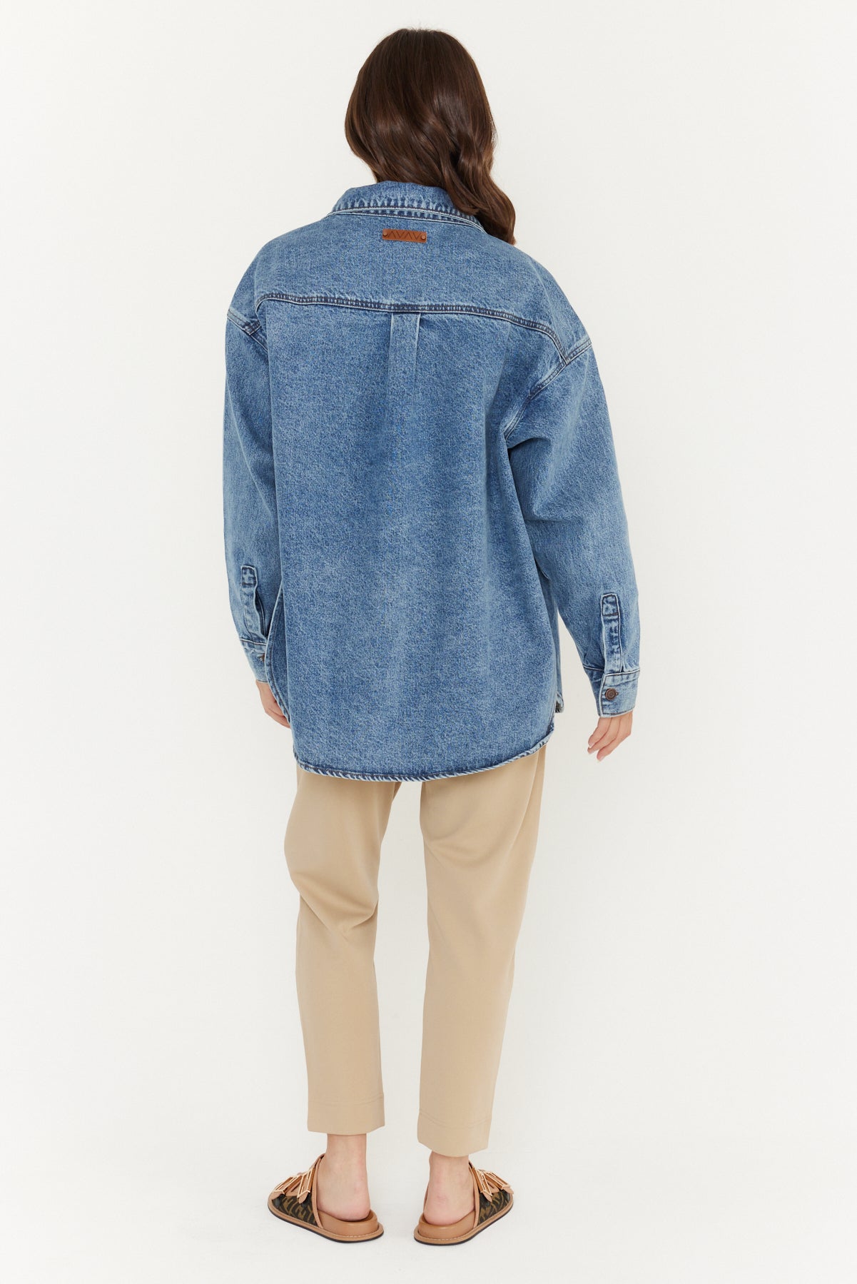 BASEN Shacket Blue Denim