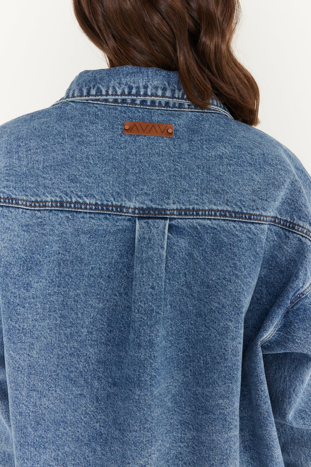 BASEN Shacket Blue Denim