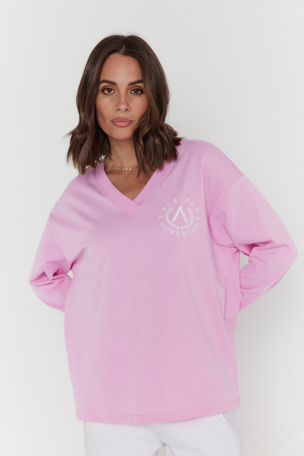 JOSSY Long Sleeve Top Pink