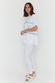 VEGAS T-Shirt White/Grey