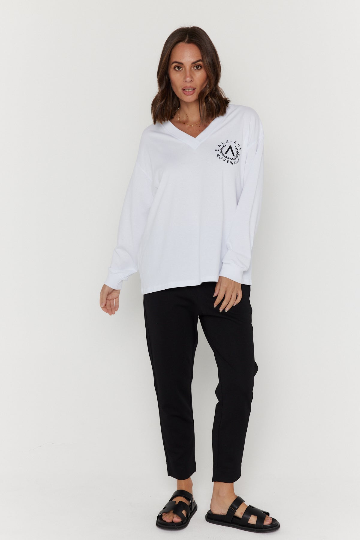 JOSSY Long Sleeve Top White