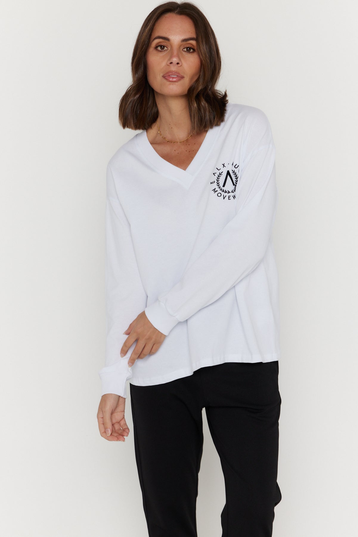 JOSSY Long Sleeve Top White