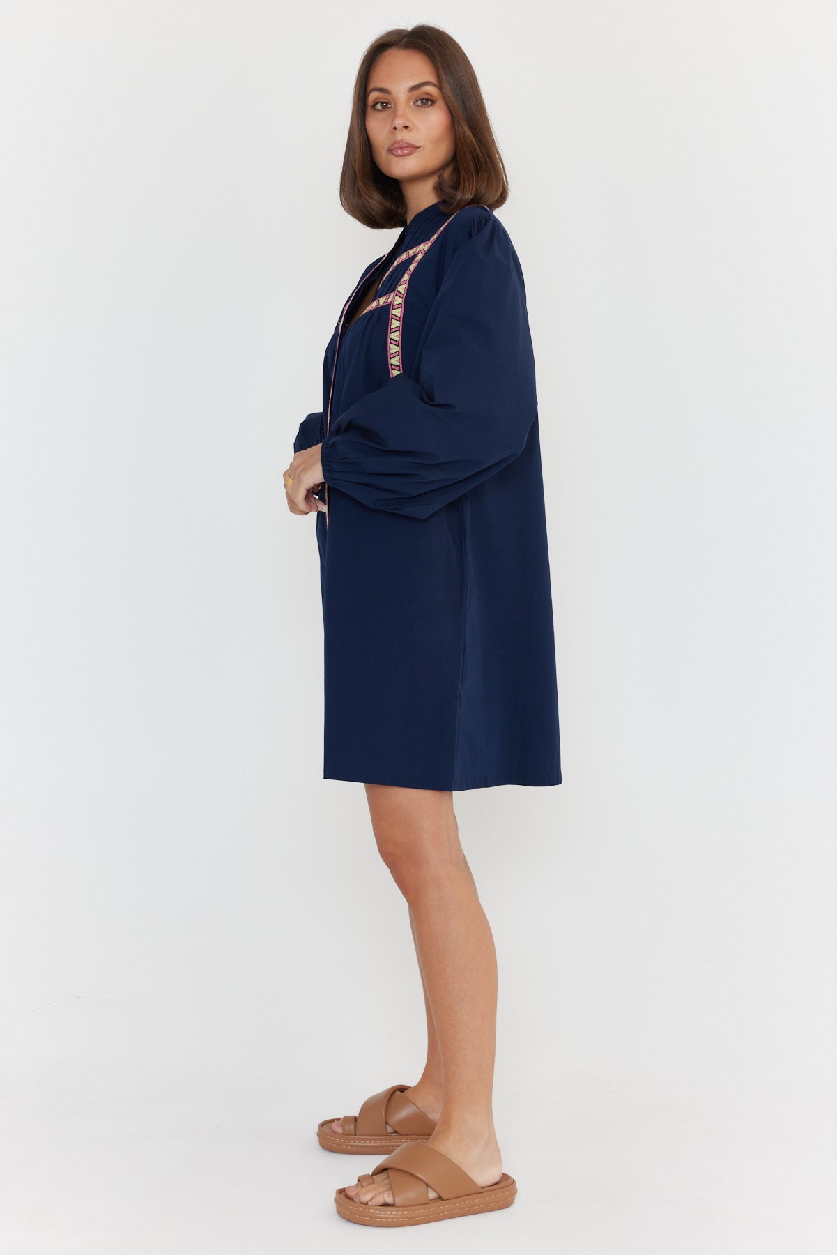 KAI Dress Navy – A L E X A N D R A
