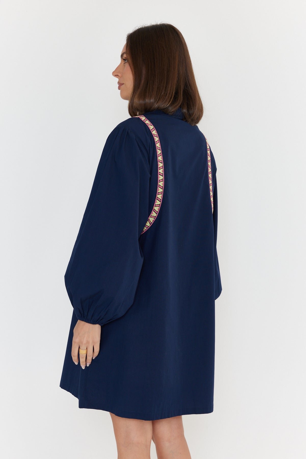 KAI Dress Navy – A L E X A N D R A