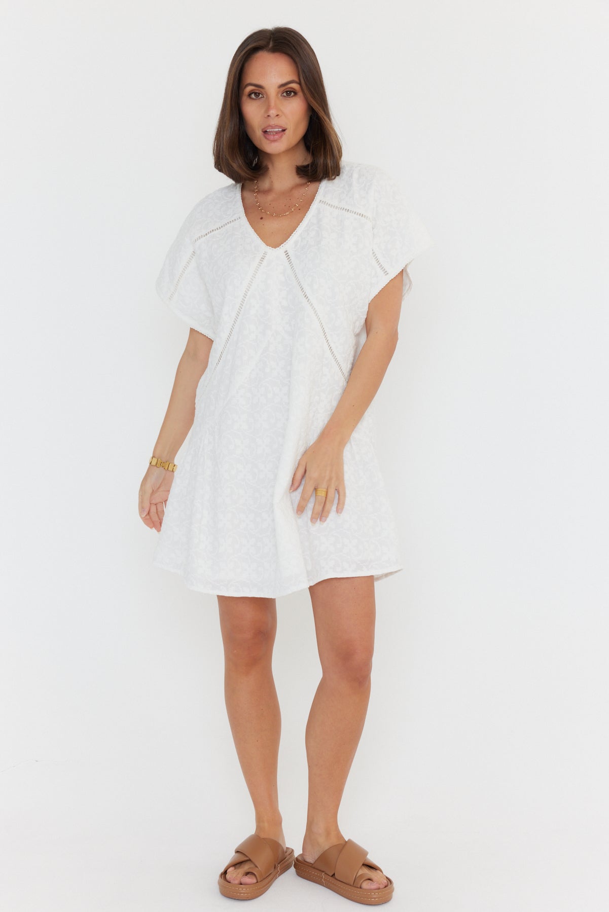 ISAAC Dress White