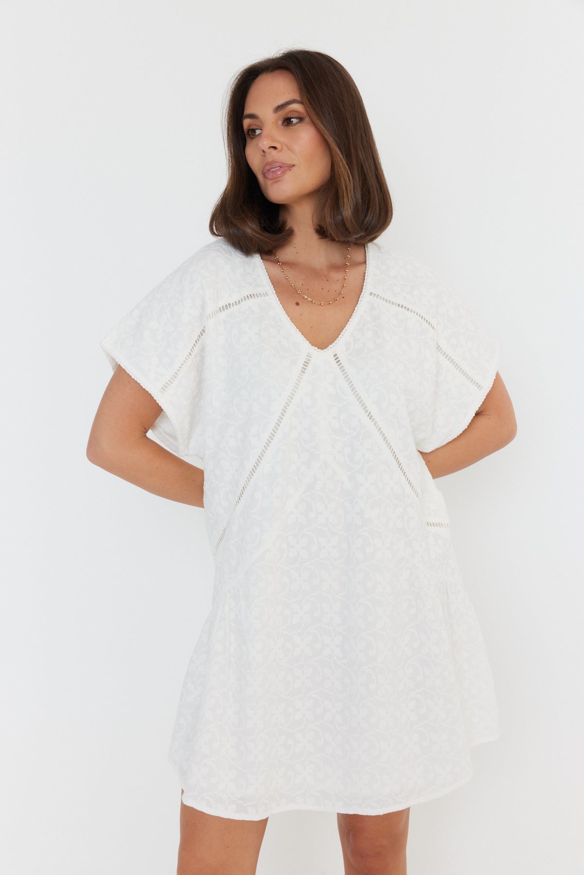 ISAAC Dress White